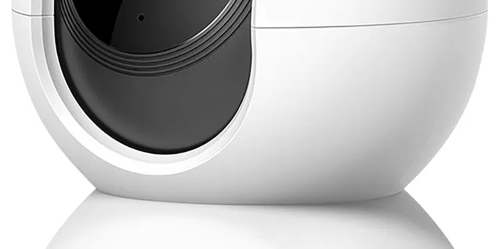 TP-Link Tapo C210 pan/tilt pet camera with no-subscription microSD local storage